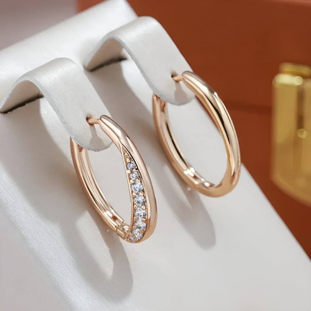 Emilija - Exclusive Gold Colored Hoops