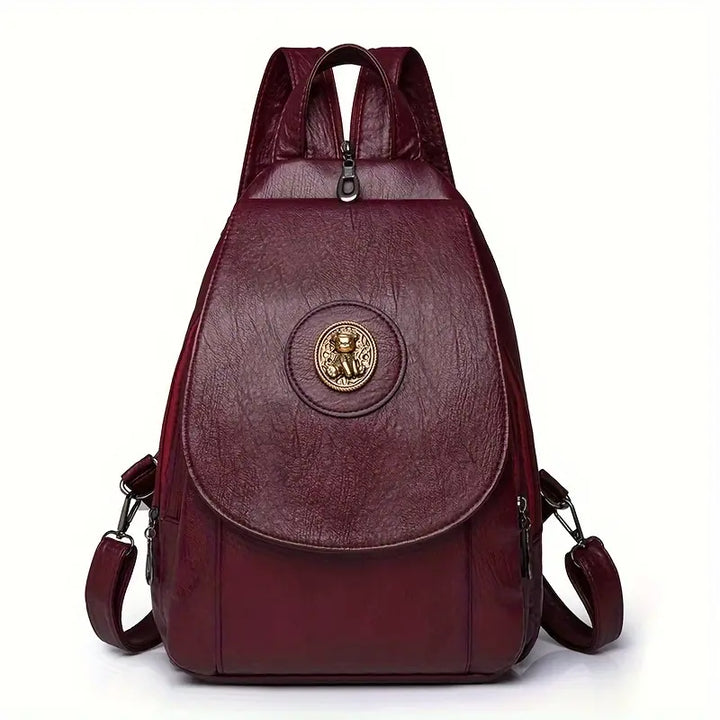Mira’s Adjustable Retro Denim Backpack