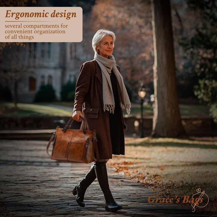 Ilse’s Timeless Elegance | Shoulder Leather Bag