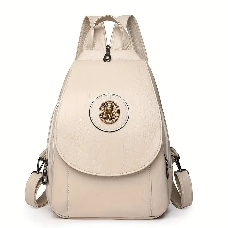 Mira’s Adjustable Retro Denim Backpack