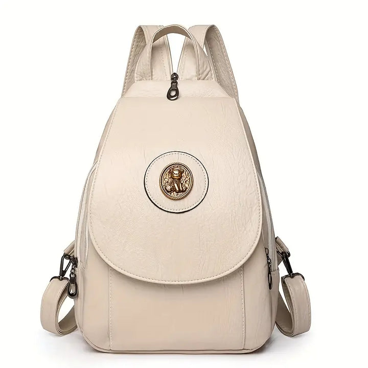 Mira’s Adjustable Retro Denim Backpack