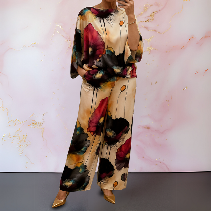 Pelaez - Elegant Printed Two Piece Set