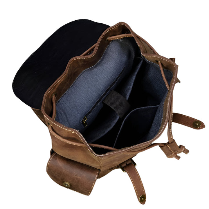 Backpack Large Capacity Leather Bag