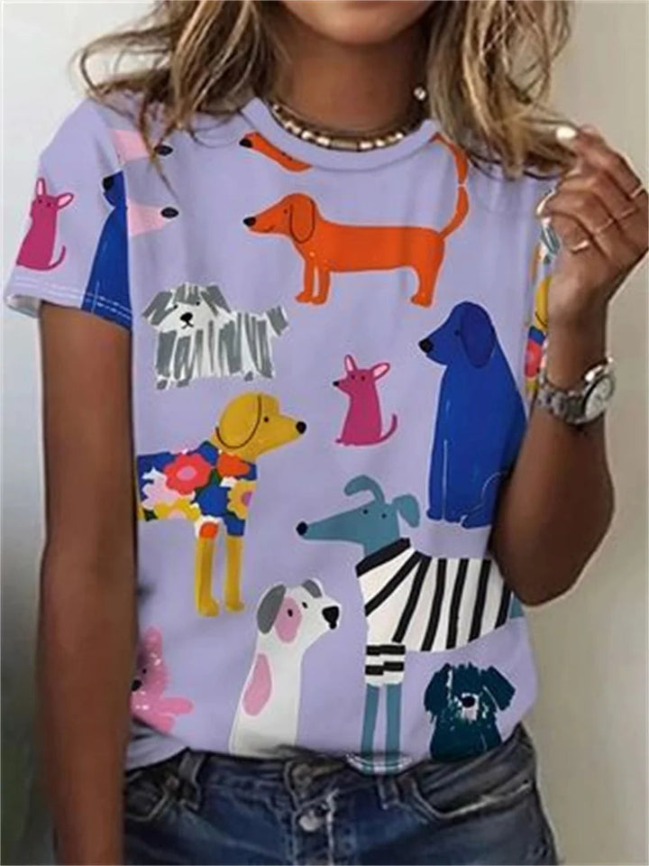 Elsy - Elegant Shirt With Animal Print