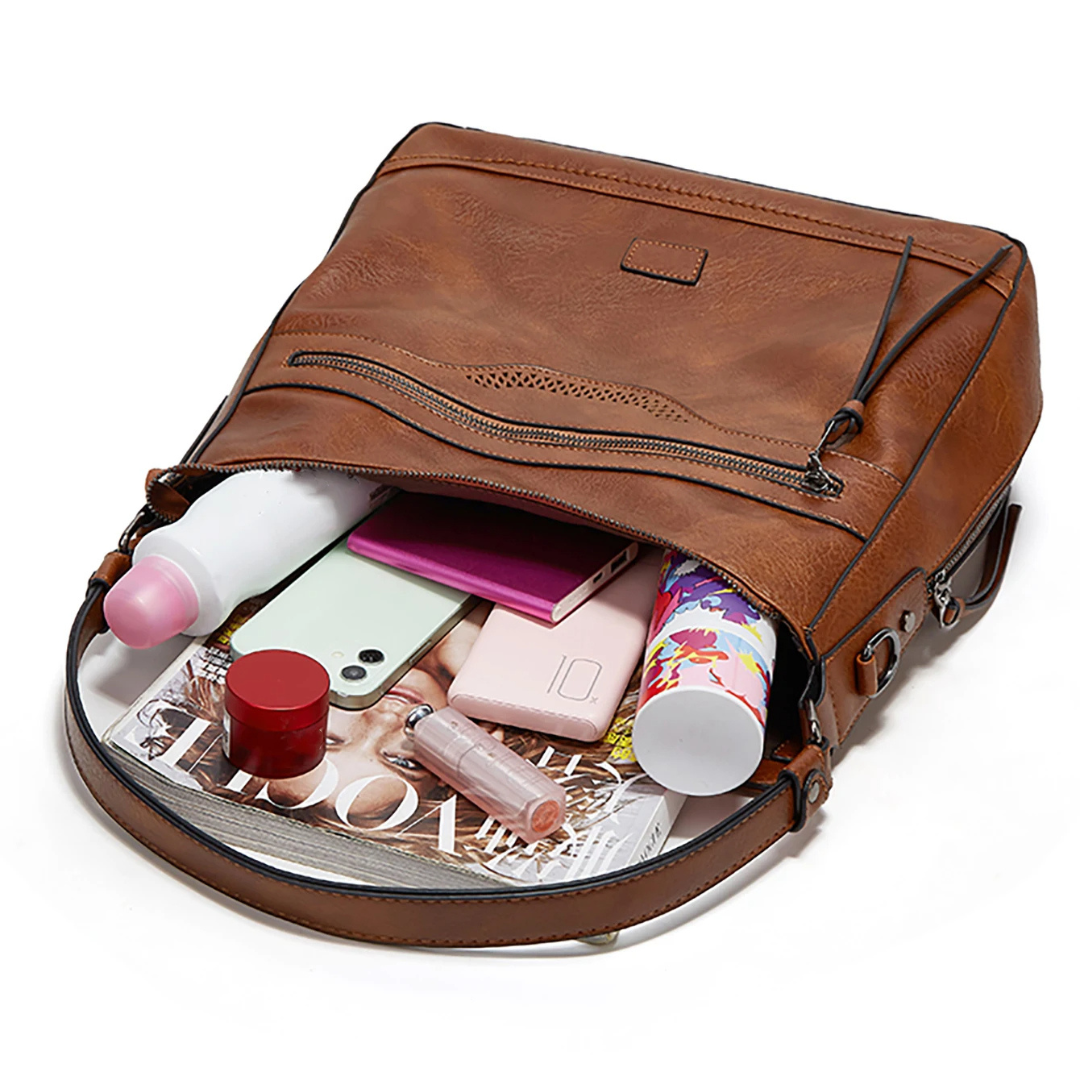 Zoe™ Vintage Charm | Shoulder Leather Bag