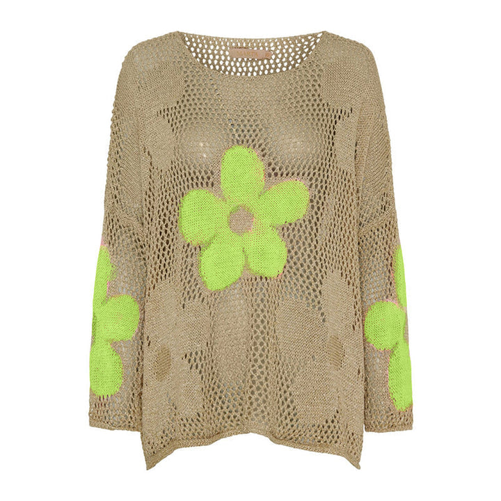 Lynja - Summer Sweater With Hemstitch